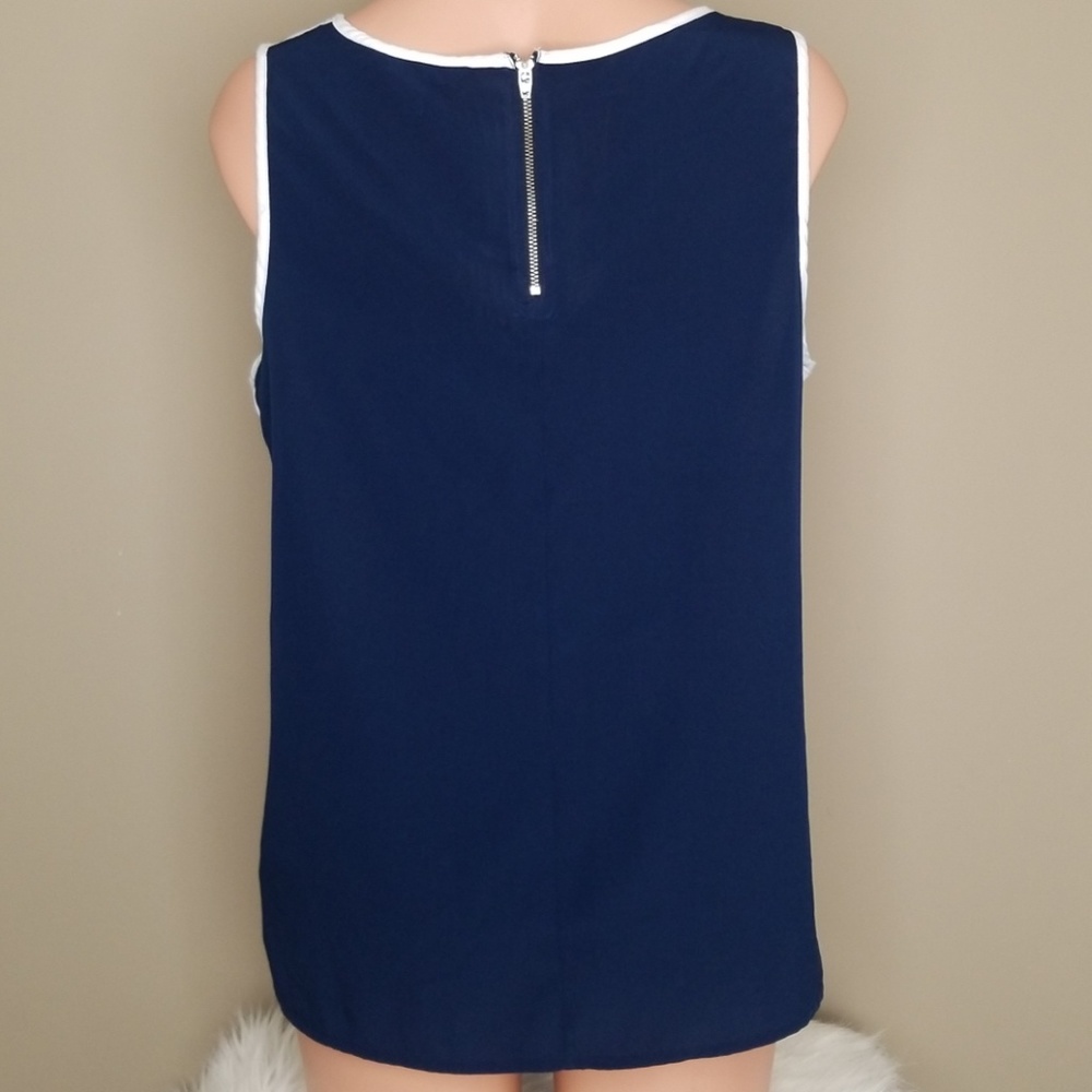 BANANA REPUBLIC Sleeveless Block Color Block Tank - Picture 3 of 4